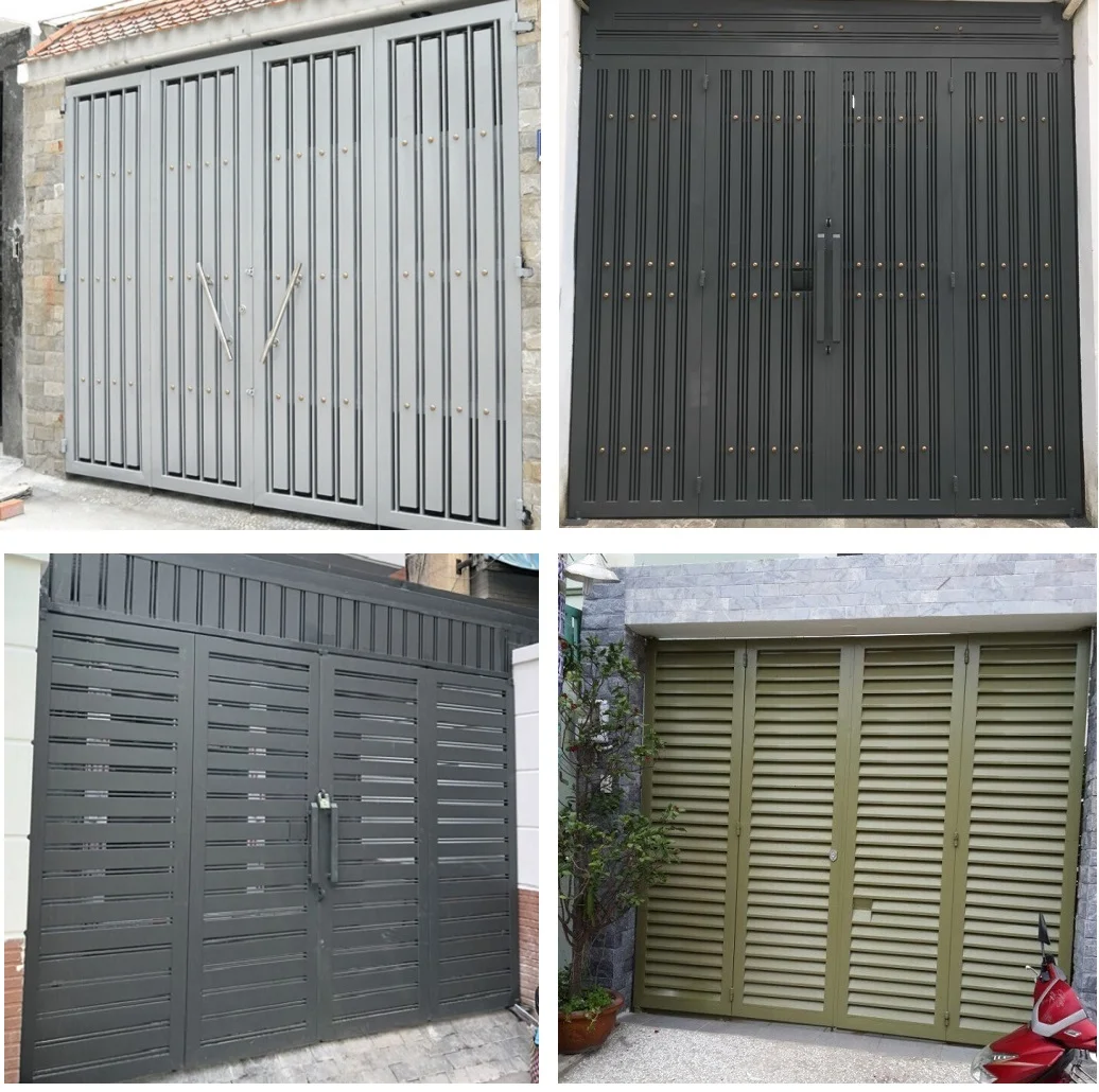 mẫu cửa cổng sắt hộp đẹp 2026, Làm cửa cổng sắt hộp tại HCM