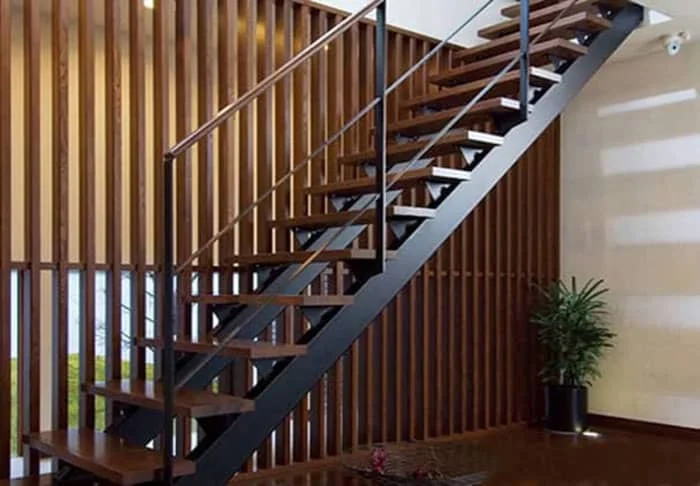 Mẫu cầu thang sắt hộp biệt thự đẹp