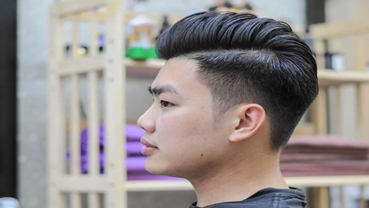 Cắt tóc side part Pompadour