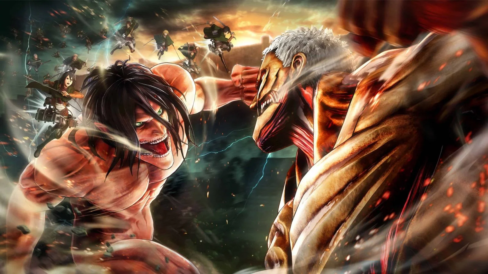 Ảnh nền máy tính 4K cảnh chiến đấu anime giữa hai chiến binh đầy kịch tính
