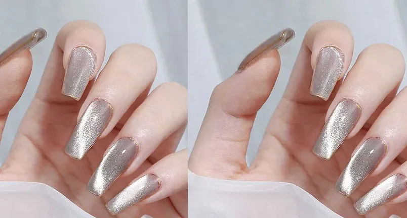 99+ mẫu nail mắt mèo đẹp, sang chảnh cho nàng - 11