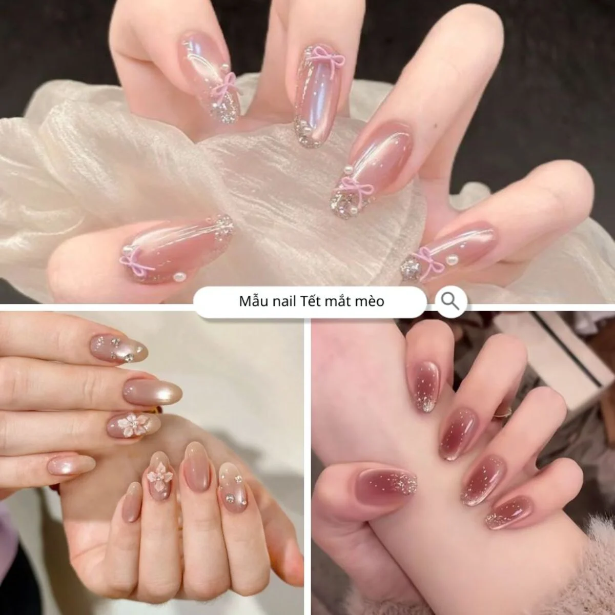 Tổng Hợp 19 Mẫu Nail Tết Mắt Mèo Hot Trend 2026