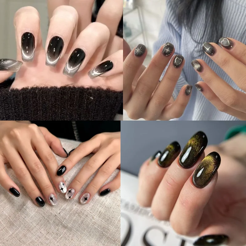 Khám phá 30 mẫu nail tay mắt mèo xu hướng (2)