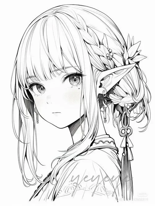 Tô màu sáng tạo công chúa anime ngầu cho bé 5 tuổi