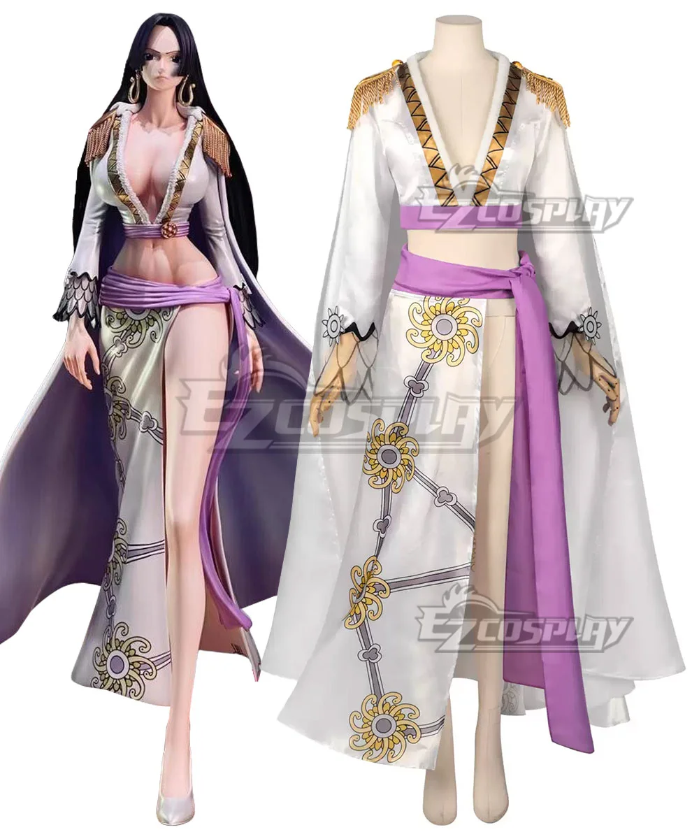 One Piece Boa Hancock White Outfit Cosplay Costume