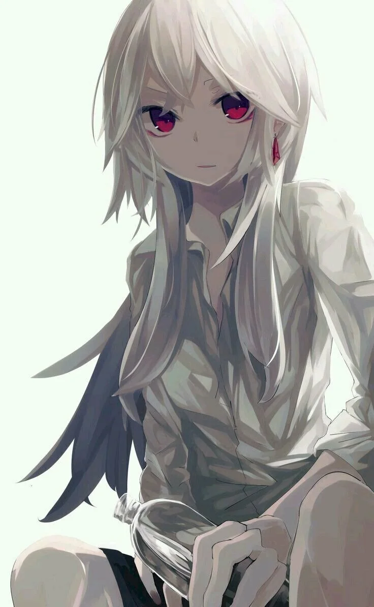 Tổng hợp những hình ảnh anime nữ mắt đỏ da trắng lạnh lùng.