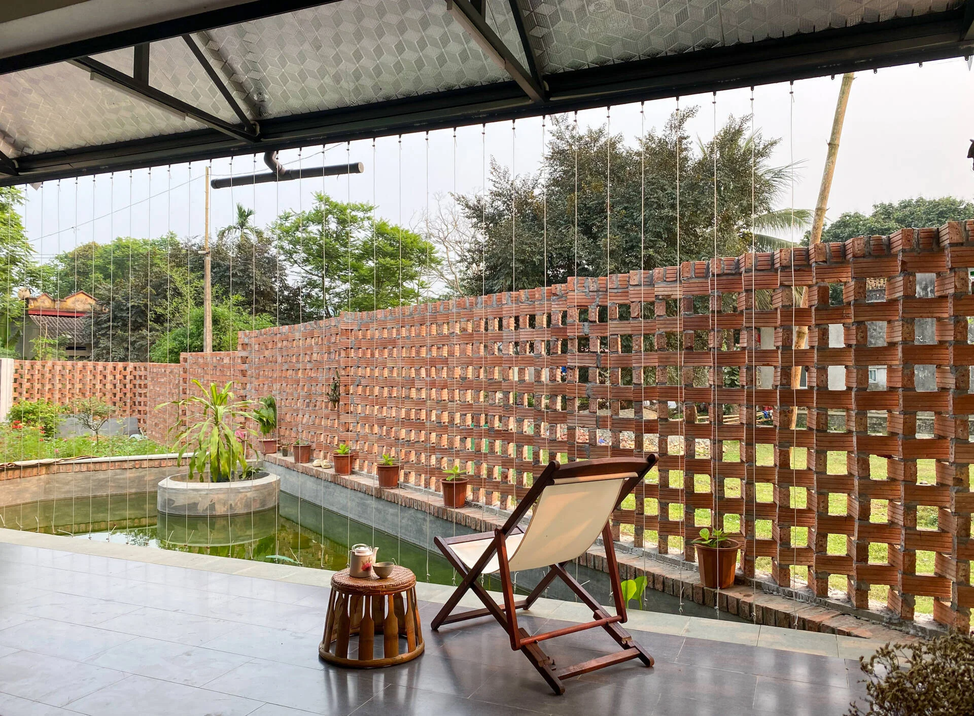 Không gian thư giãn ngoài trời tại nhà cấp 4 đẹp