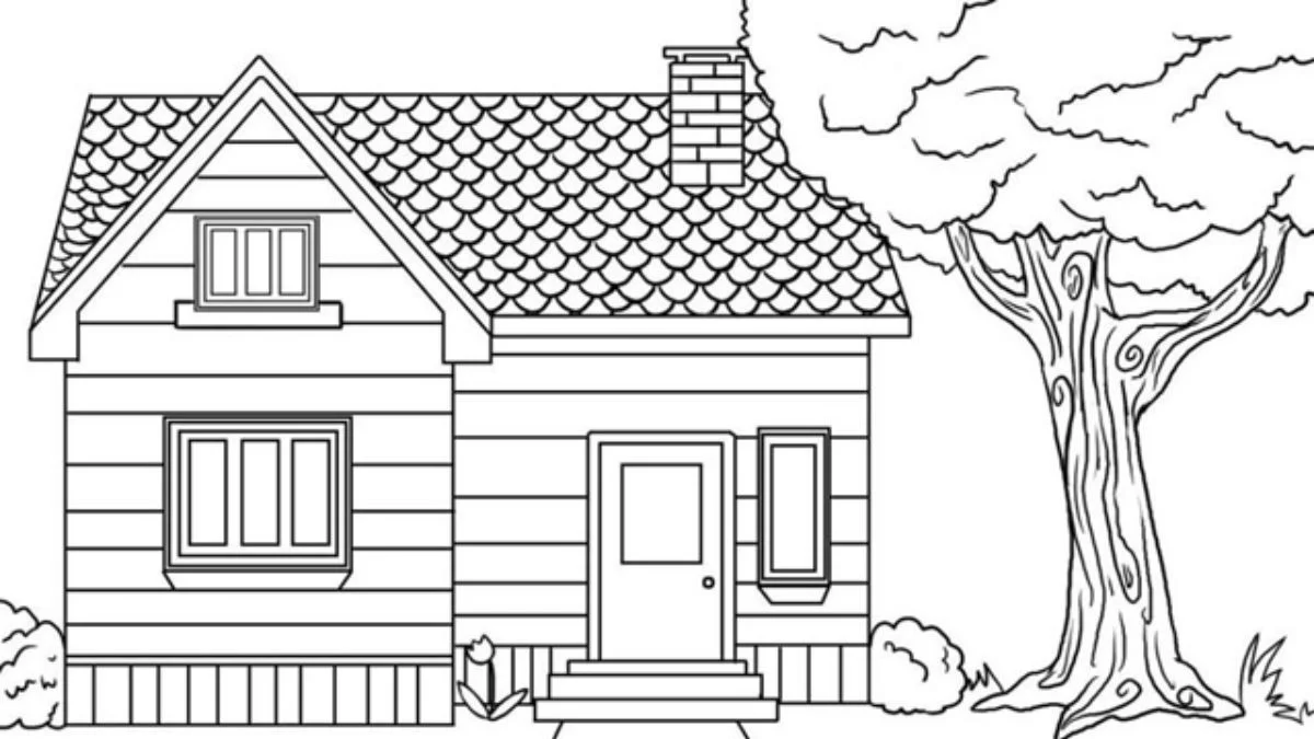 30+ cách vẽ ngôi nhà đẹp đơn giản chi tiết dễ vẽ nhất