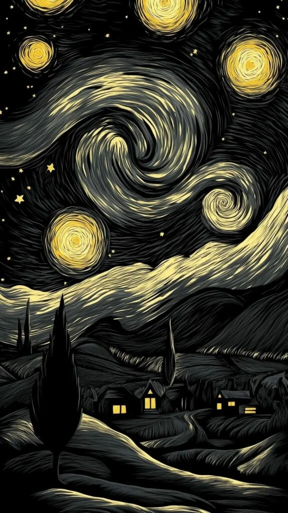 Đêm đầy sao kiểu Van Gogh, một kiệt tác nghệ thuật rực rỡ